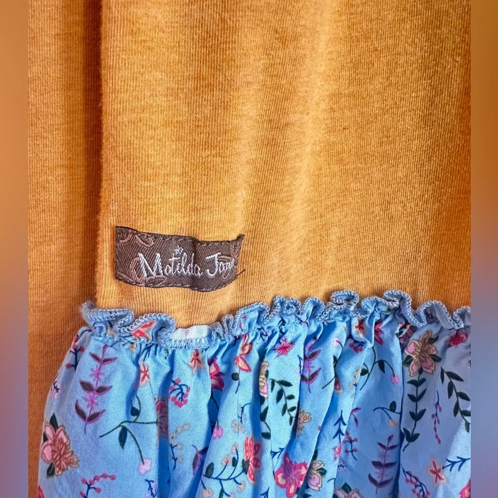 Matilda Jane Weekend Vibes Make Believe Tunic Top Womens Size M Yellow Ruffled - Picture 5 of 5